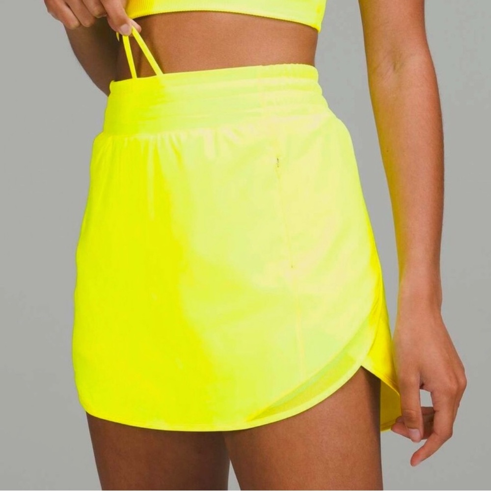 lululemon athletica Neon Yellow Skirt
